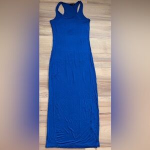Sleek Royal Blue Maxi Dress